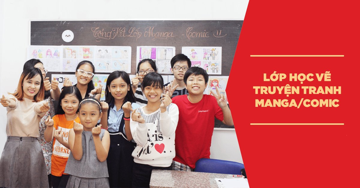 Lớp vẽ truyện tranh trên máy tính cho bé 8 – 14 tuổi