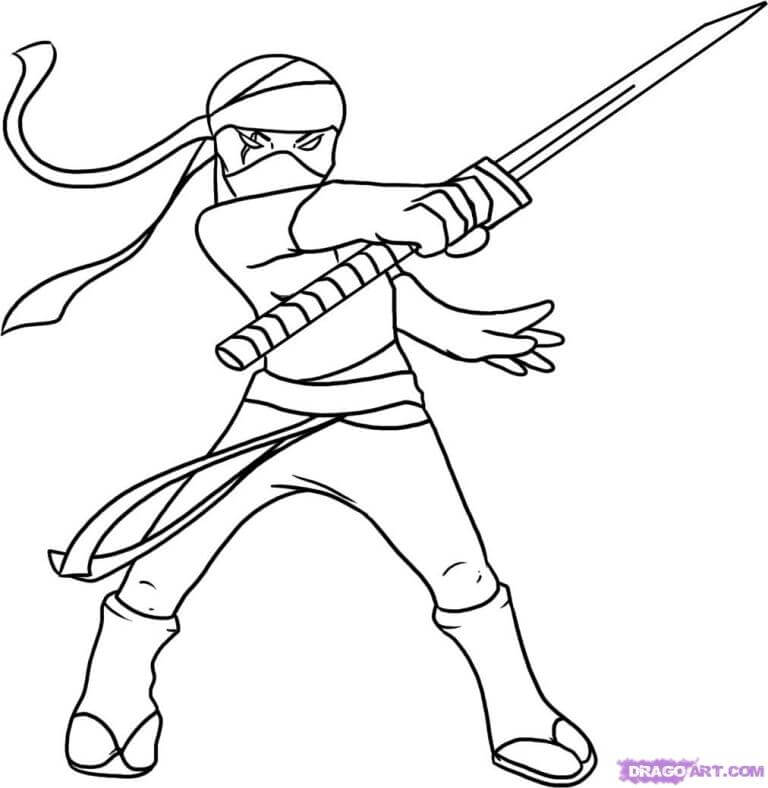 Dễ dàng học vẽ chiến binh Ninja chỉ trong 6 bước 7