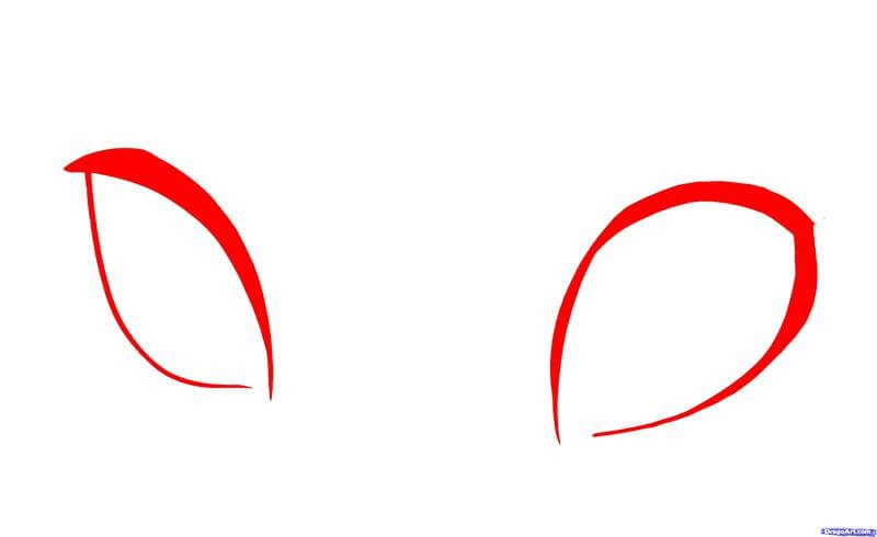 Hình dạng cơ bạn dạng vẽ đôi mắt anime 