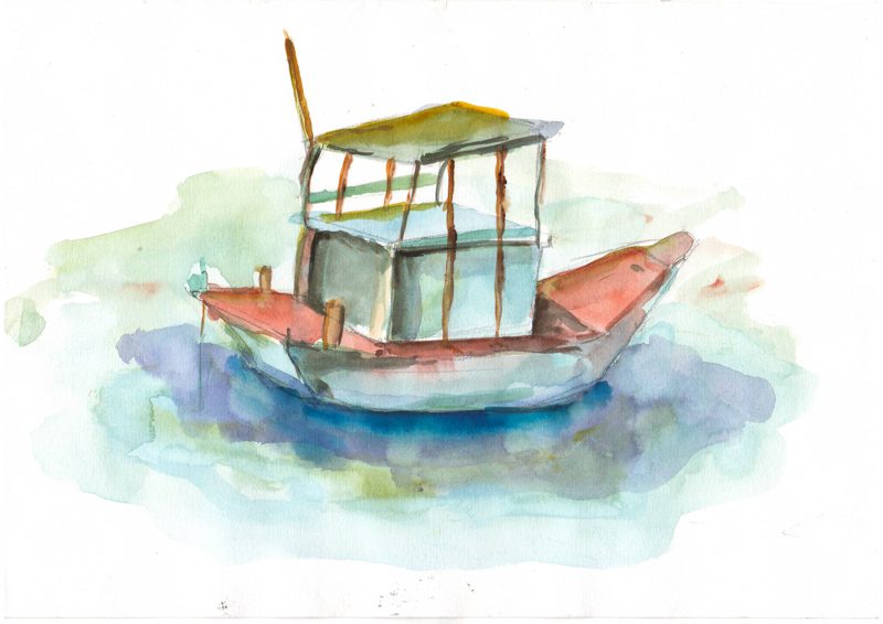 Thực tế Nam Du watercolor Nguyễn Thanh Triều 2