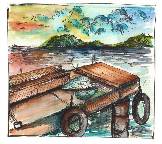 Thực tế Nam Du watercolor Nguyễn Thanh Triều 20