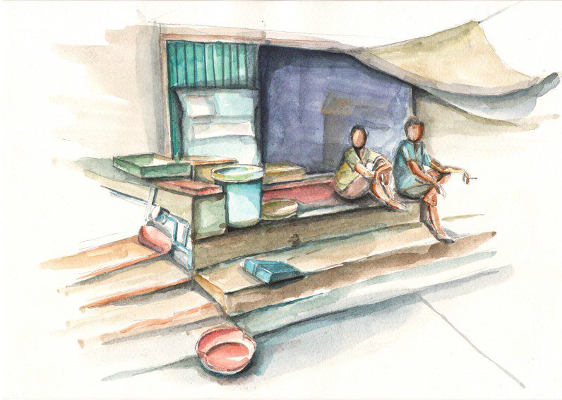 Thực tế Nam Du watercolor Nguyễn Thanh Triều 25