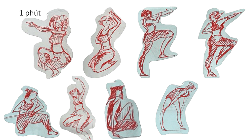 Bài tập Gesture Drawing Huỳnh Ngọc Minh Phương 13