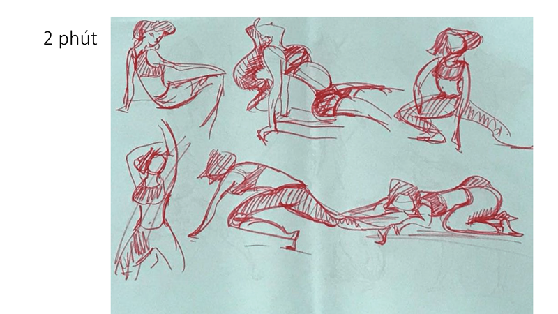 Bài tập Gesture Drawing Huỳnh Ngọc Minh Phương 17