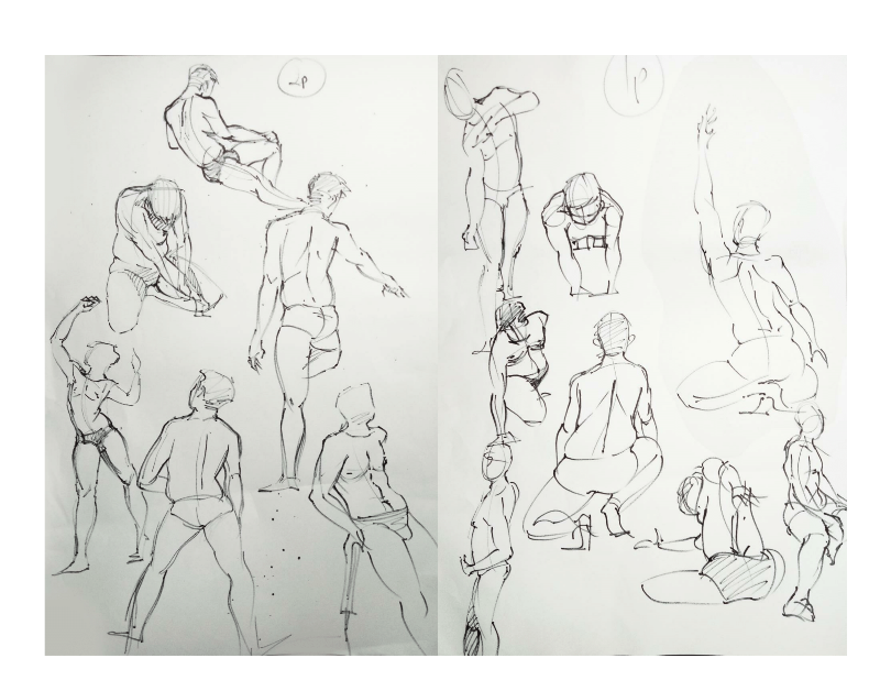 Bài tập Gesture Drawing Nguyễn Khương Thảo 10