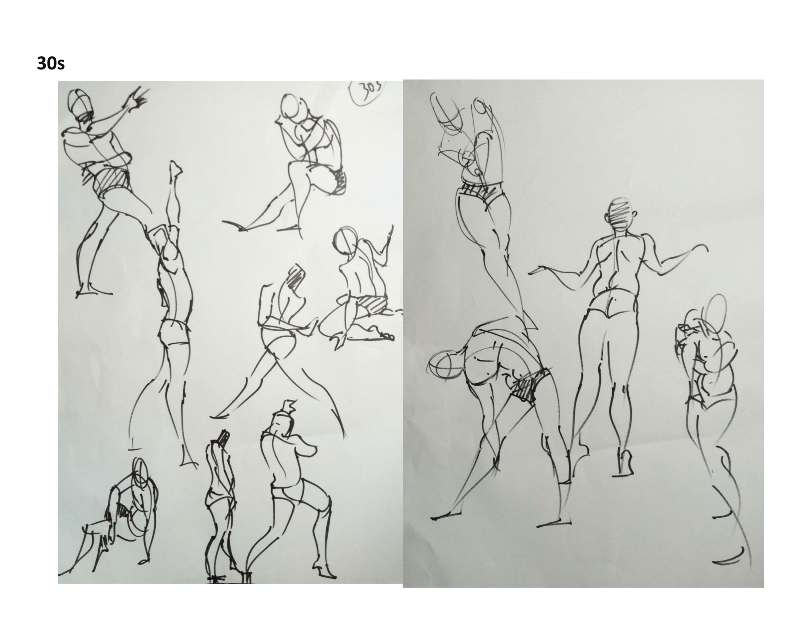 Bài tập Gesture Drawing Nguyễn Khương Thảo 2
