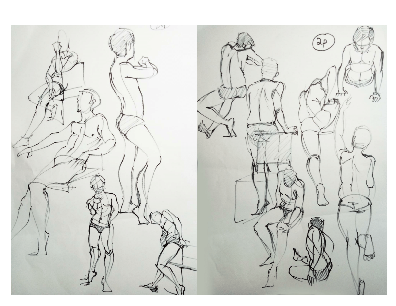Bài tập Gesture Drawing Nguyễn Khương Thảo 9