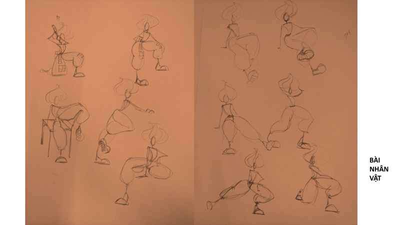 Bài tập Gesture Drawing Nguyễn Thanh Triều 1