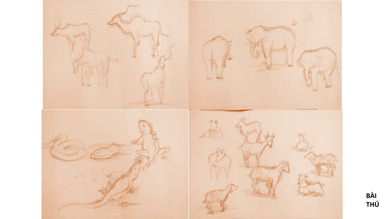 Bài tập Gesture Drawing Nguyễn Thanh Triều 10
