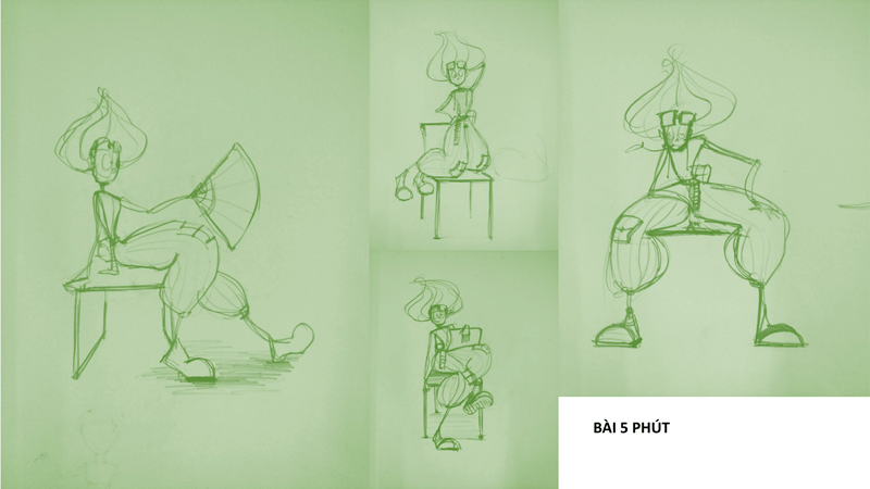 Bài tập Gesture Drawing Nguyễn Thanh Triều 12