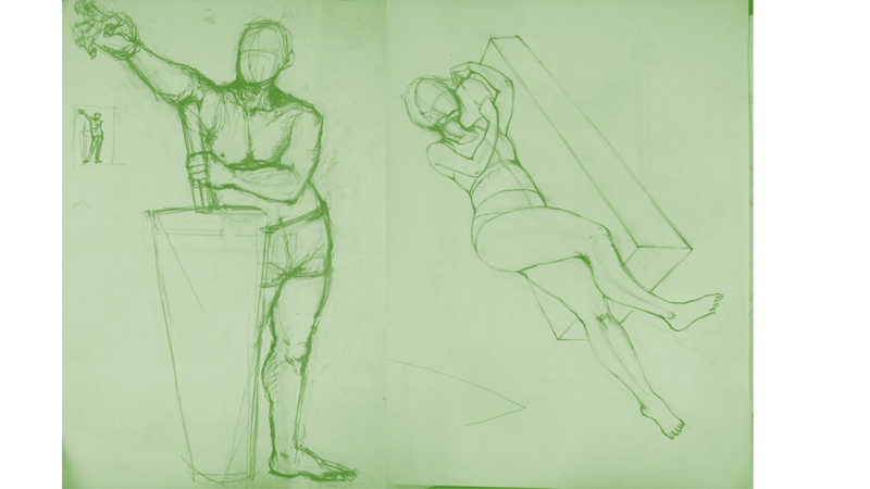 Bài tập Gesture Drawing Nguyễn Thanh Triều 16