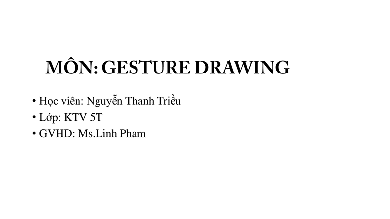 Bài tập Gesture Drawing Nguyễn Thanh Triều 17
