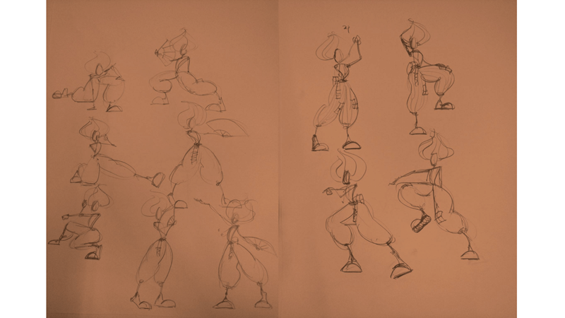 Bài tập Gesture Drawing Nguyễn Thanh Triều 2