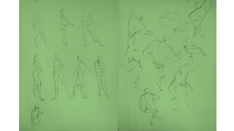 Bài tập Gesture Drawing Nguyễn Thanh Triều 5