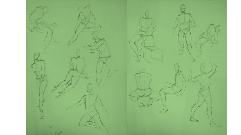 Bài tập Gesture Drawing Nguyễn Thanh Triều 6