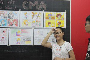 triển lãm cuối khóa lớp học vẽ truyện tranh cho bé ở TPHCM 5
