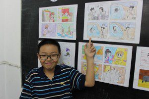 học vẽ truyện tranh thiếu nhi Nam Anh
