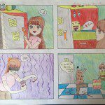 tranh vẽ cuối khóa manga comics của Mai Phương